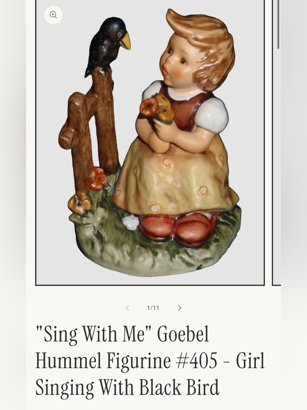 "Sing With Me" Goebel Hummel Figurine - Girl Singing